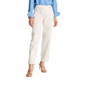 Women's High-Rise Overlap Waist Straight Leg Jeans Future Collective size 4